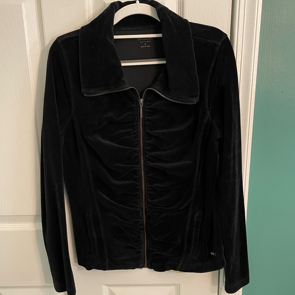 Calvin Klein Velour Tracksuit Jacket